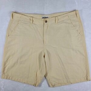 Urban Pipeline Chino‎ Shorts Men's 40 Yellow Casual Flat Front Outdoor Comfort